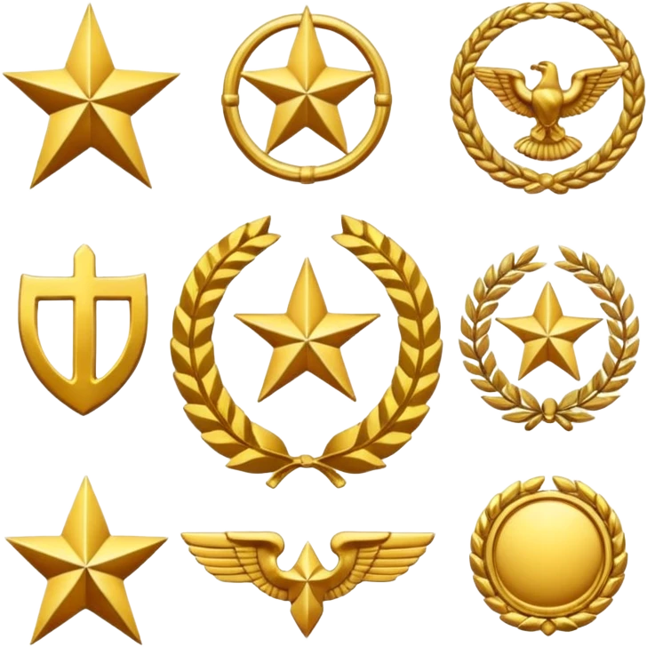 Askeri rütbeler emoji