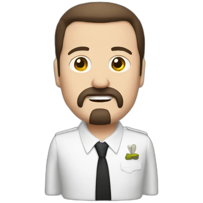 David Brent with cancer emoji