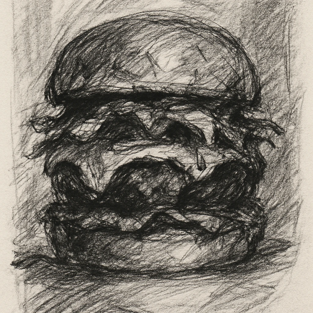 burger and fries emoji