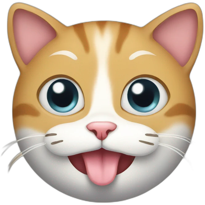 Cat with egg emoji