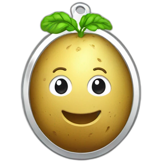 potato medal silver emoji