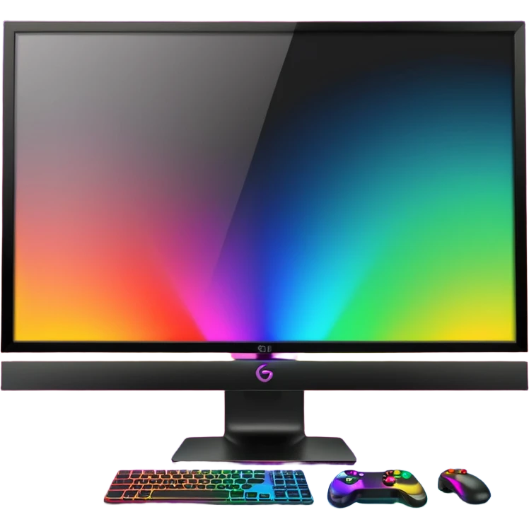 gaming rgb monitor emoji