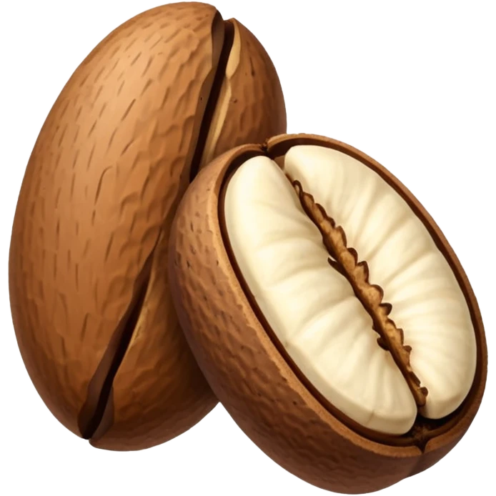 two brazil nuts seeds emoji