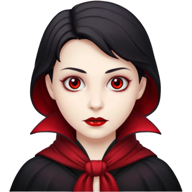 Vampire with red scarf  emoji