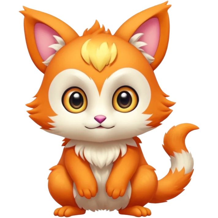 Cartoonic Cute Funny Silly Childish Anime Fakémon-Fantasy-creature (full body) emoji