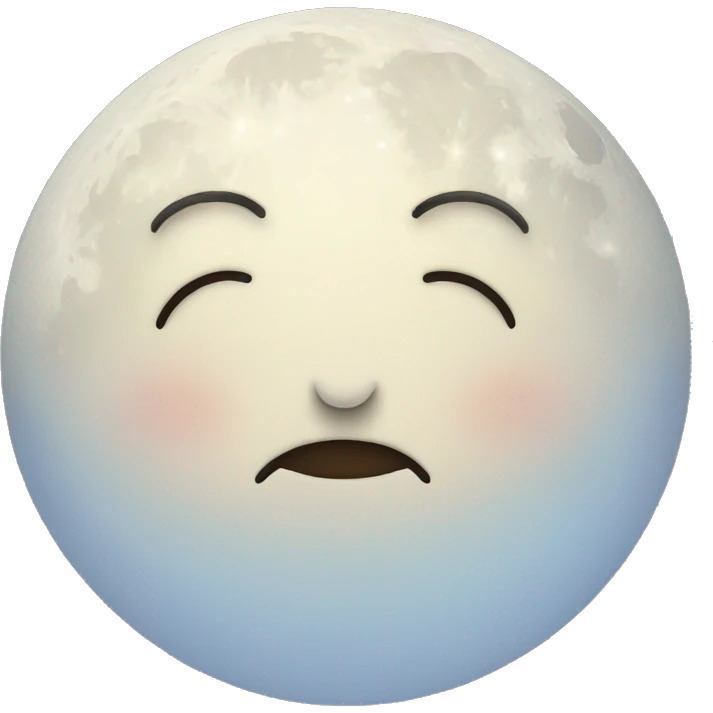 sleepy face moon emoji