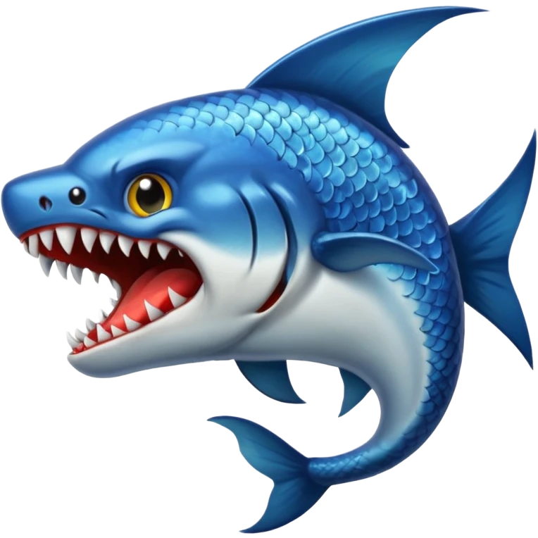 Howling fish emoji