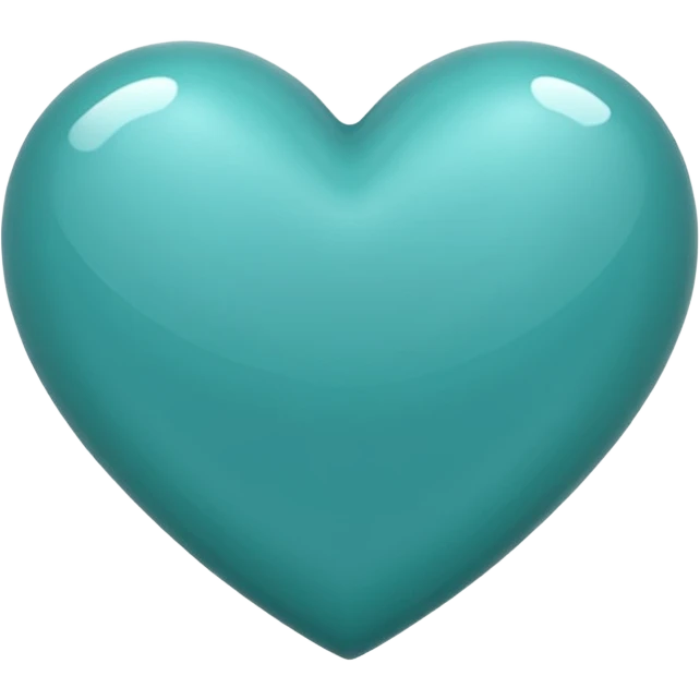 Teal heart emoji