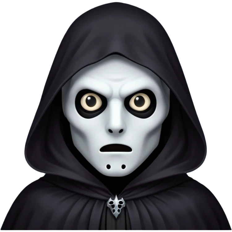 Shadowy Phantom with Cloak horror look emoji