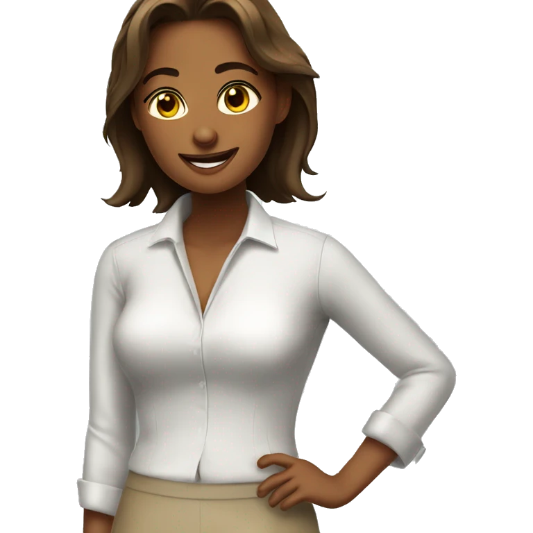 Good morning girl emoji