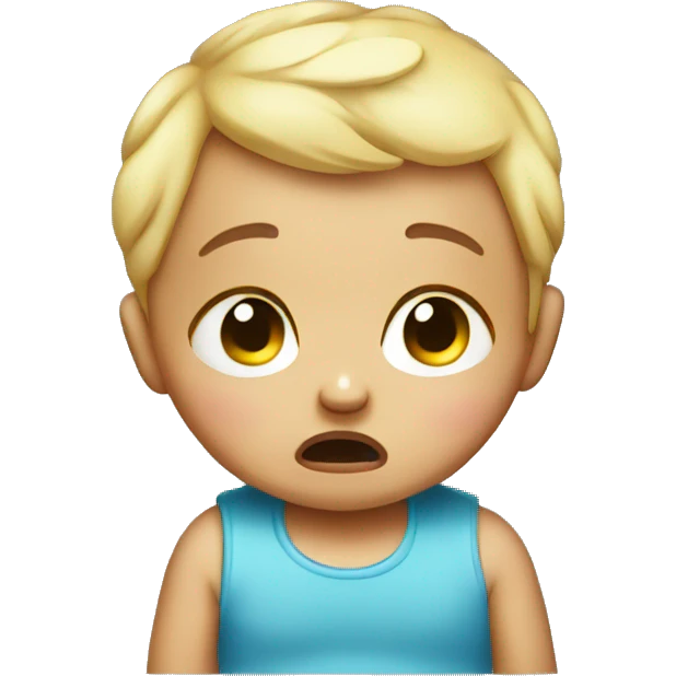 Little crying baby  emoji