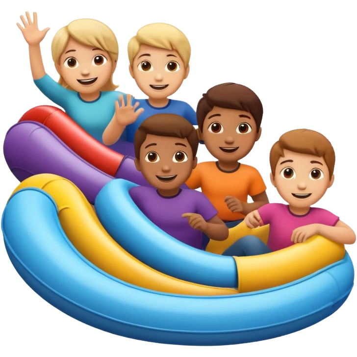 kids tube slide spiral emoji