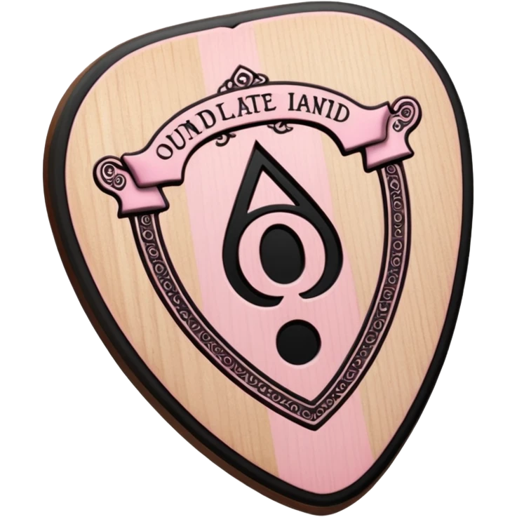 Ouija board Light pink and black  emoji