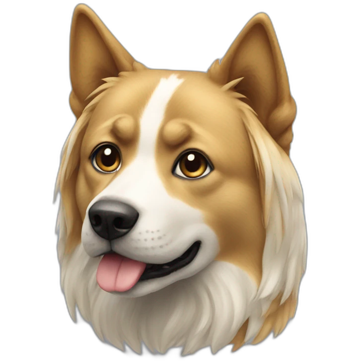 Chat sur chien emoji