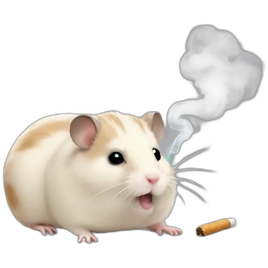 hamster smoking emoji