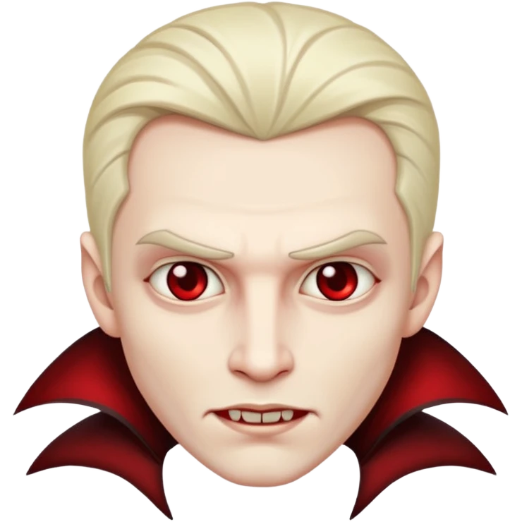 A vampire man and a princess emoji