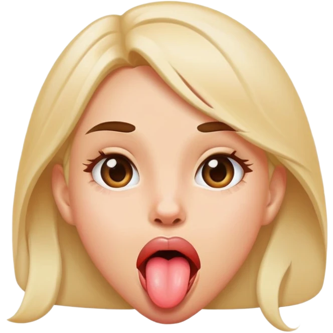 girl sticking out tongue emoji