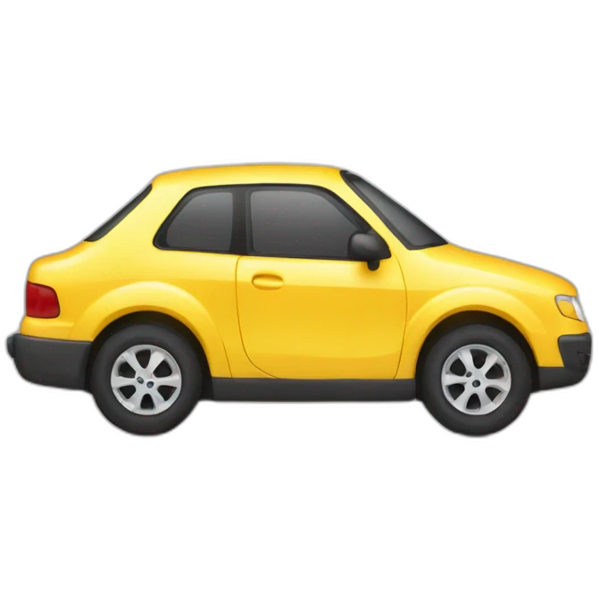 IPhone avec coque en forme de voiture emoji