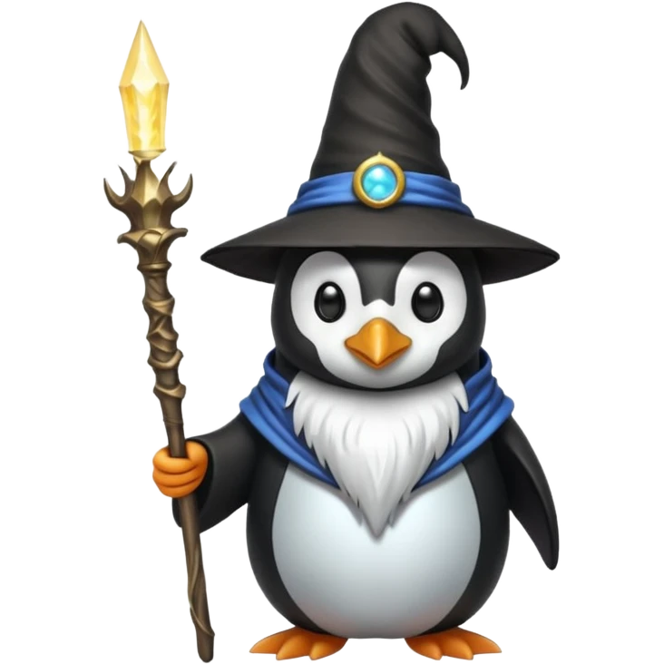 Penguin Wizard emoji
