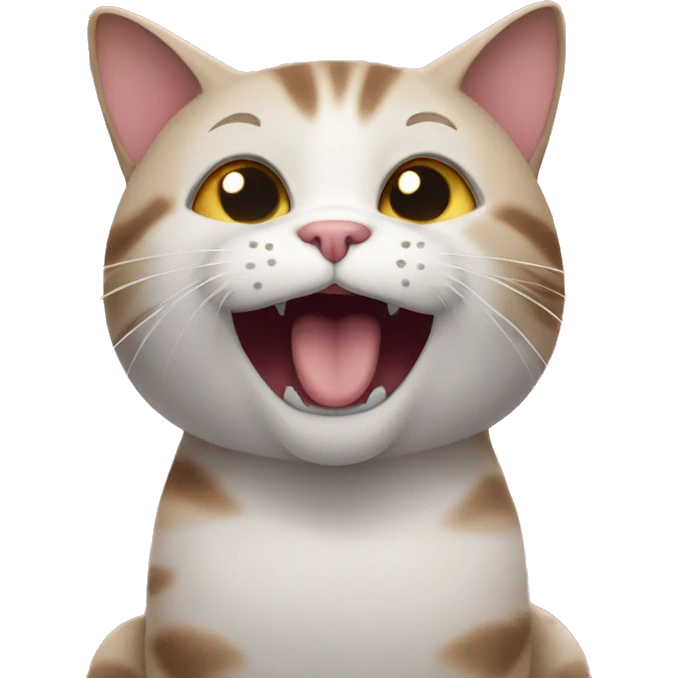 Cat singing emoji
