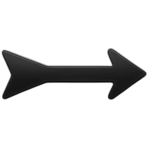 black right arrow classic style emoji