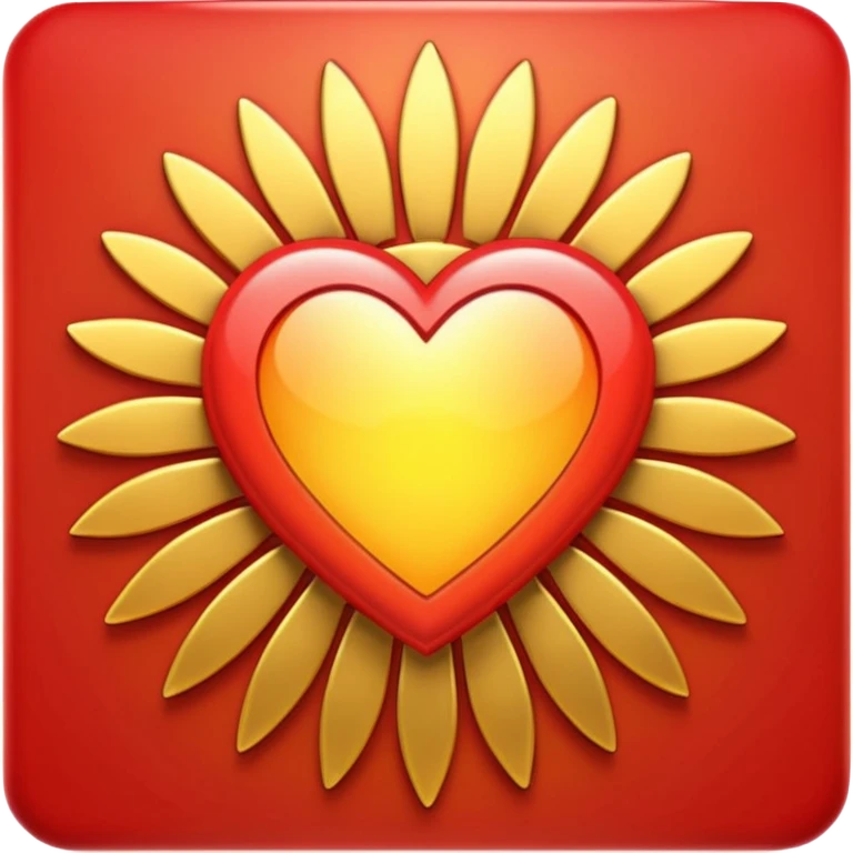 heart with a paw print and a sunburst emoji