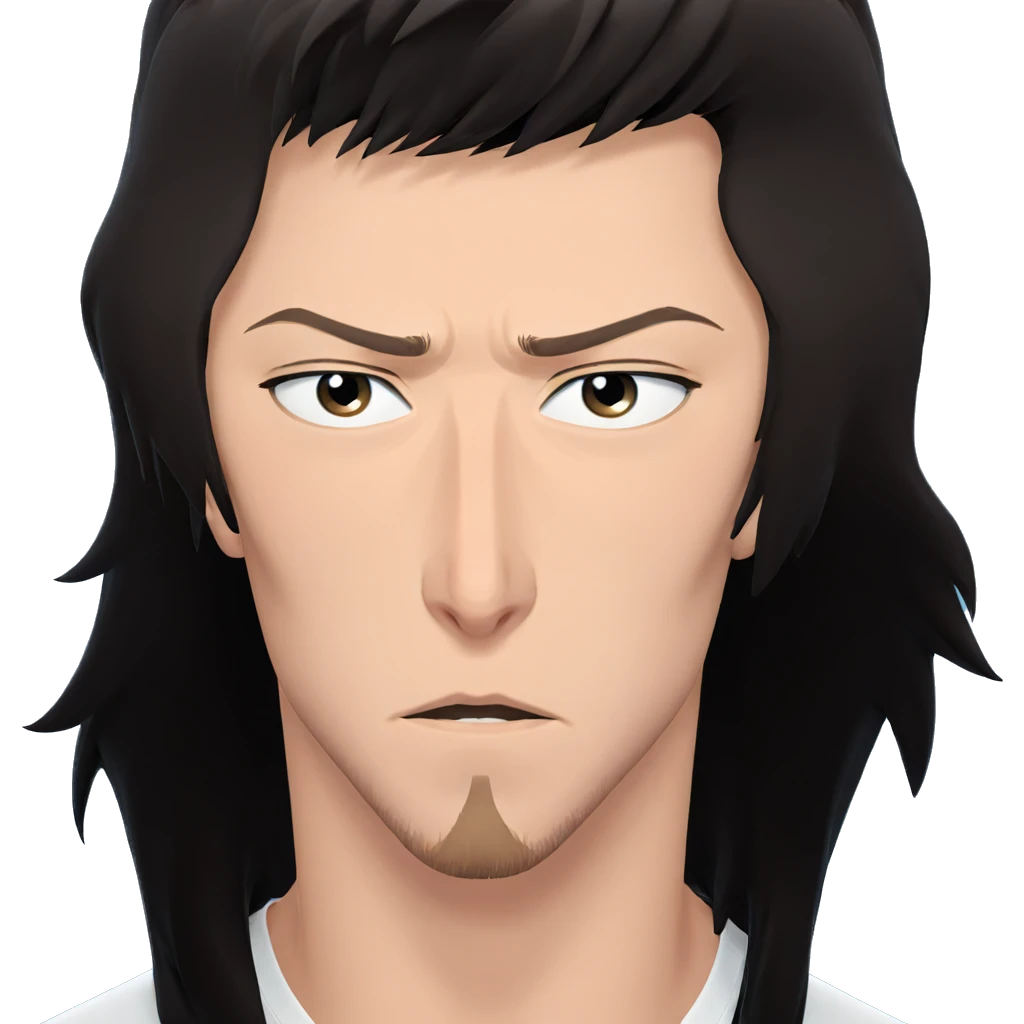male portrait on blue background emoji