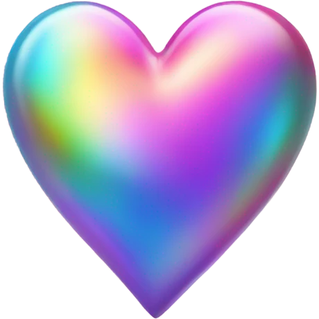 iridescent heart  emoji