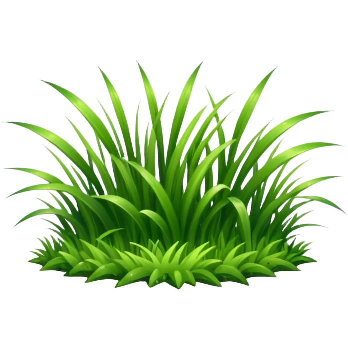 a small patch of shiny fresh grass  emoji