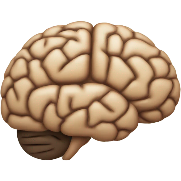 brain with earth colors emoji