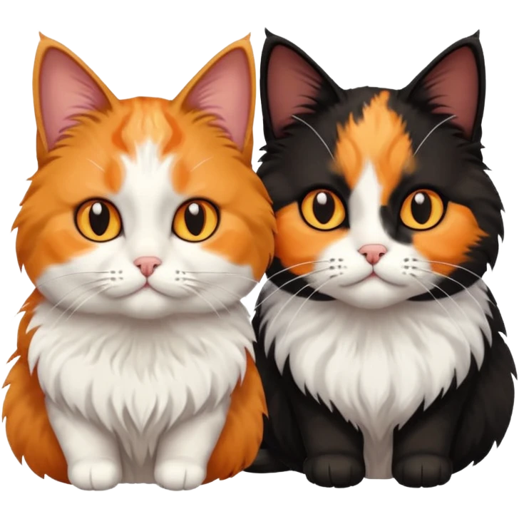 Cat watching her partner cheat with a man emoji