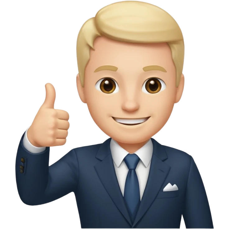 Boss with thumbs up emoji