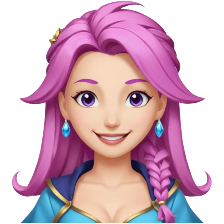 Эмодзи Серафина из лиги легенд подмигивает  emoji