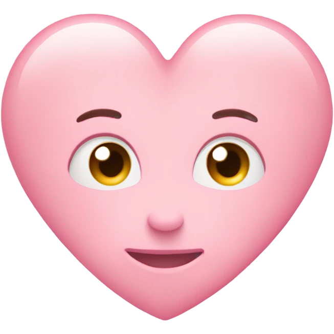 Baby pink heart emoji