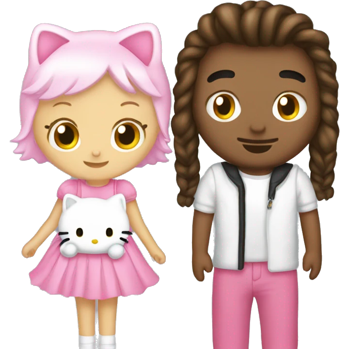 Hello kitty and dear Daniel  emoji
