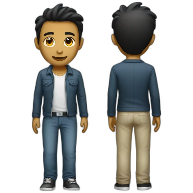 Person standing full body emoji