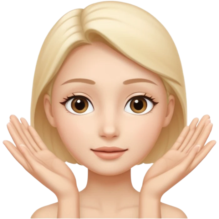 Minimal wellness-style emoji showing skin tightening,
a hand gently lifting and supporting facial skin upward,
subtle lifting gesture, smooth contours,
natural and calm look, non-medical, non-cosmetic,
no makeup, no injections, no surgery,
clean, modern, trustworthy wellness aesthetic emoji