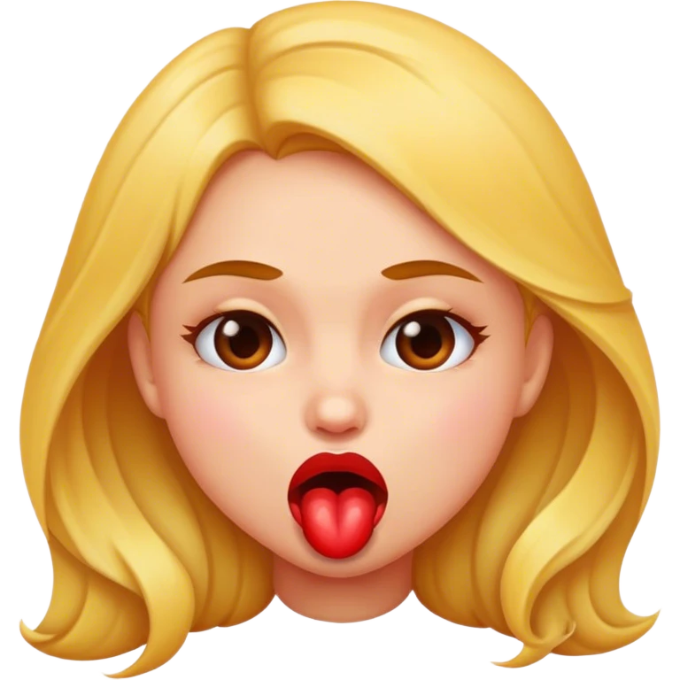 Girl biting her lip emoji