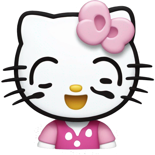 hello kitty happy emoji