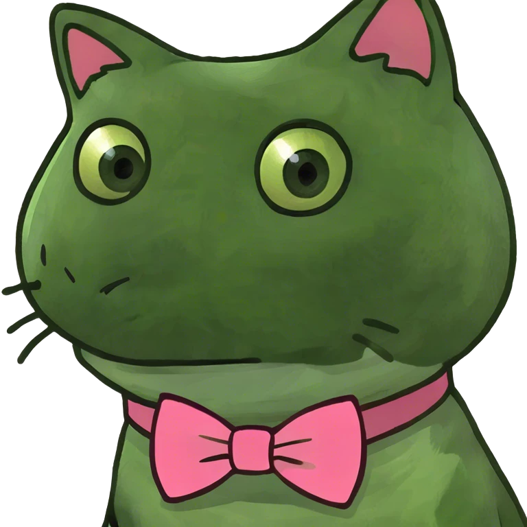 Pink cat emoji