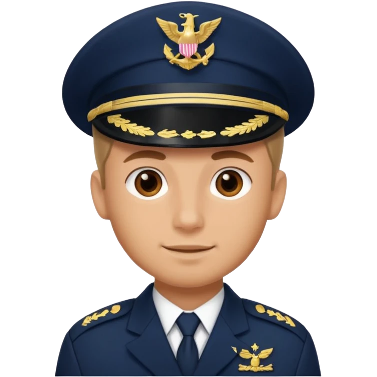male navy soldier, cute face. emoji
