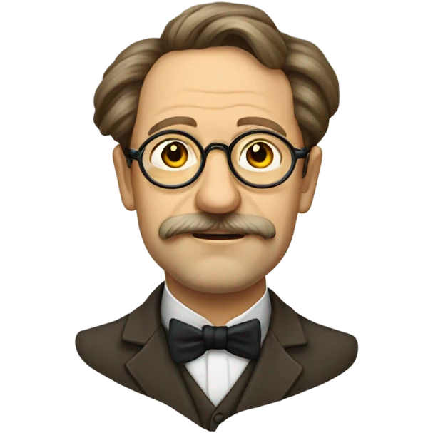 Anton Chekhov wearing pince-nez emoji
