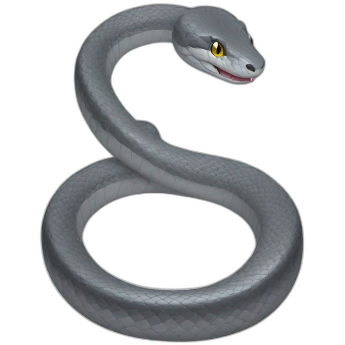 grey snake emoji