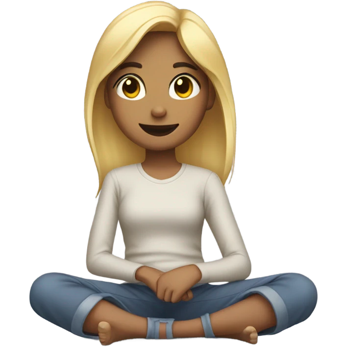 Girl laying in front of car emoji