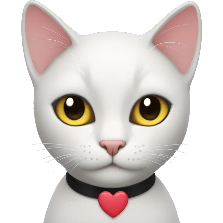 Black cat with heart eyes emoji