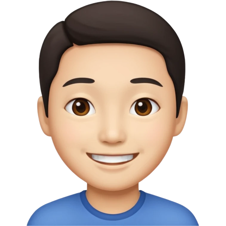 Asian smile emoji