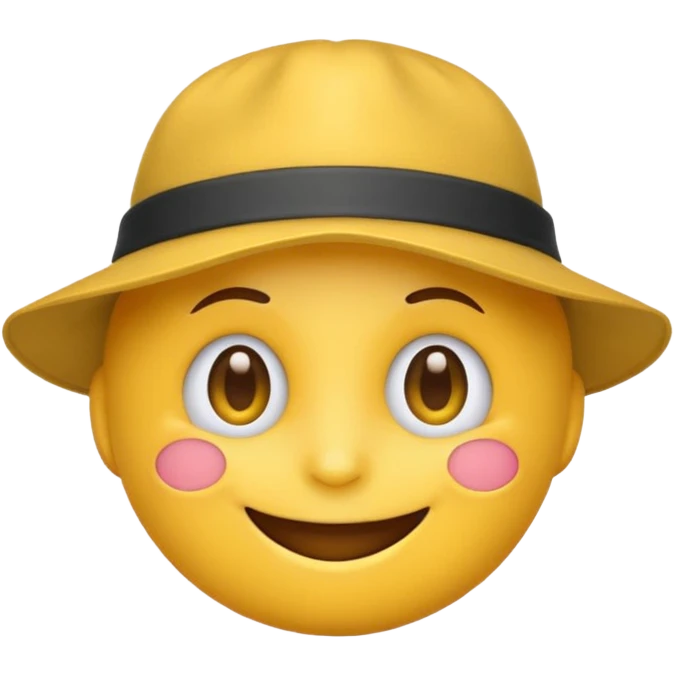 Cool emoji with hat emoji