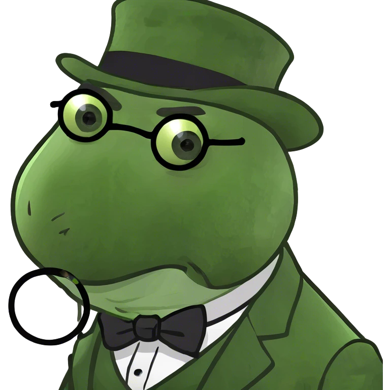 Elegant person with monocle  emoji