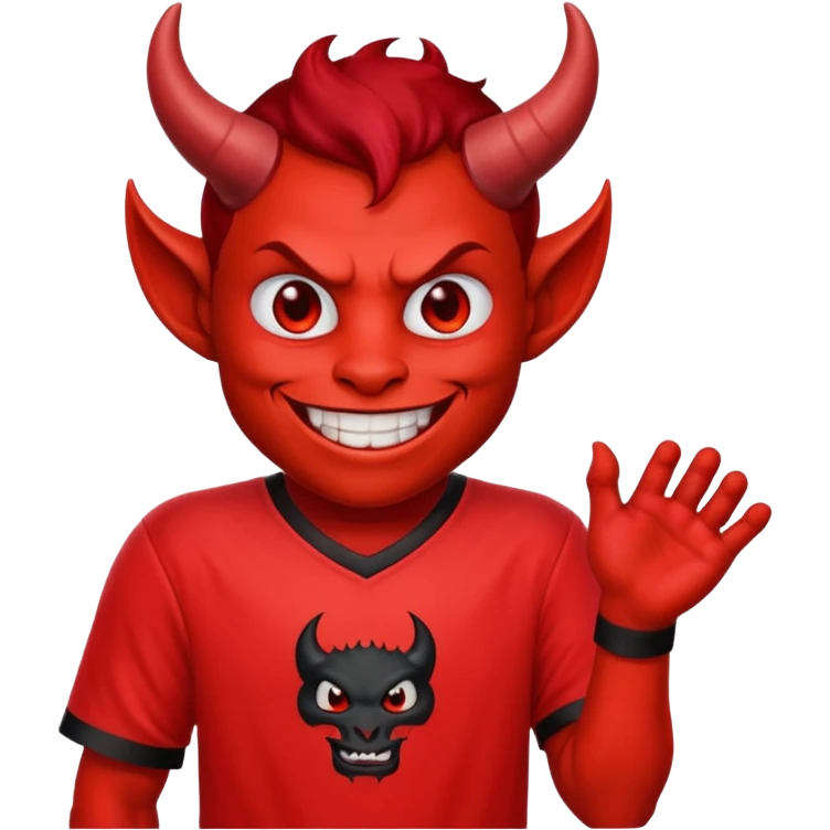 devil with jersey emoji