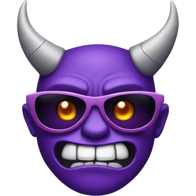 Purple Demon With Sunglasses emoji
